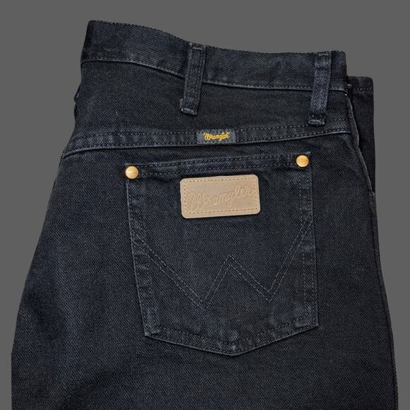 Wrangler 13MWZ Cowboy Cut Original Fit Jeans Black 36x32 - Picture 2 of 7